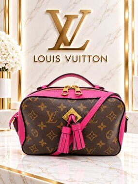 Louis Vuitton Saintonge Monogram Coklico Pink Crossbody Camera Bag